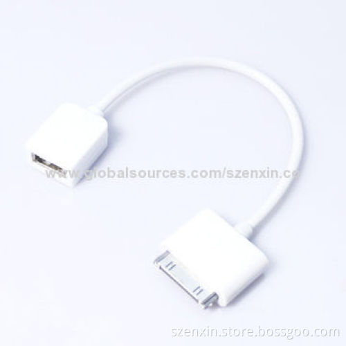 USB cable male to mini 30-pin OTG cable, supports data transfer